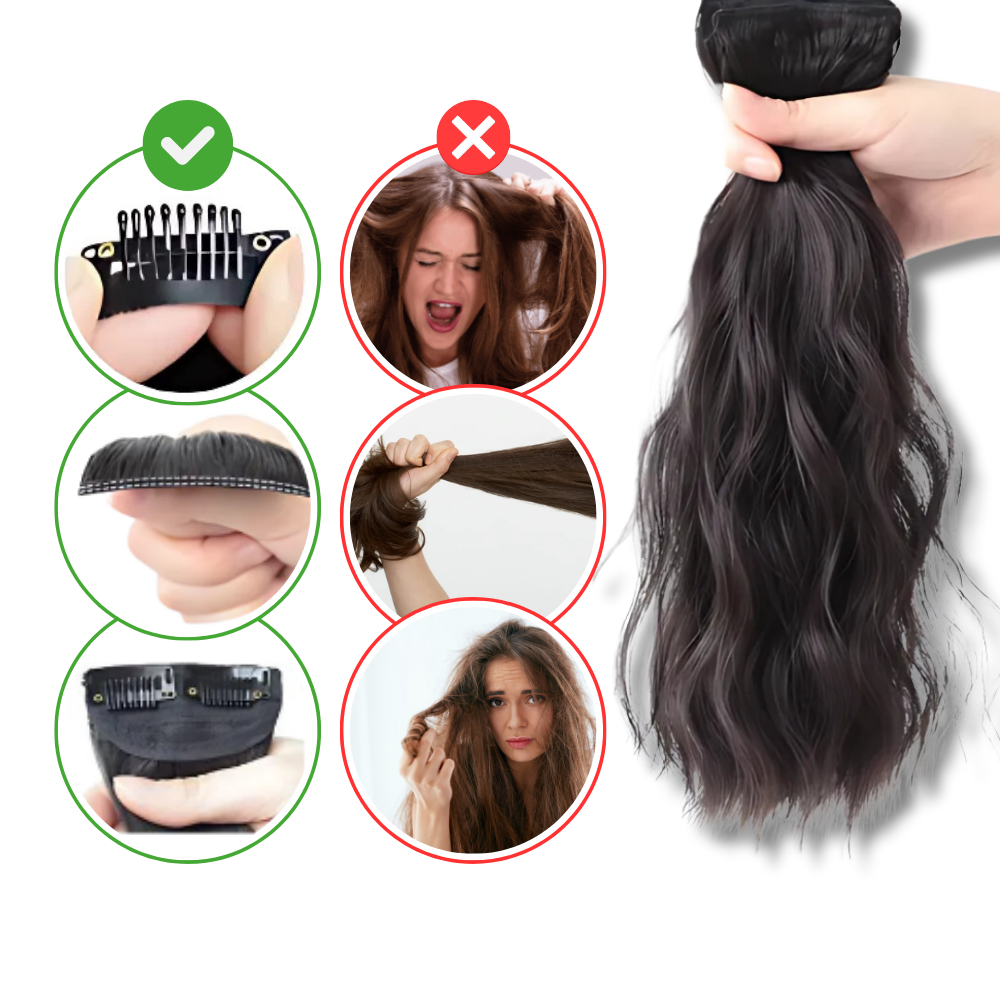 Natural Handwoven Hair Extension Clips - Ozerty