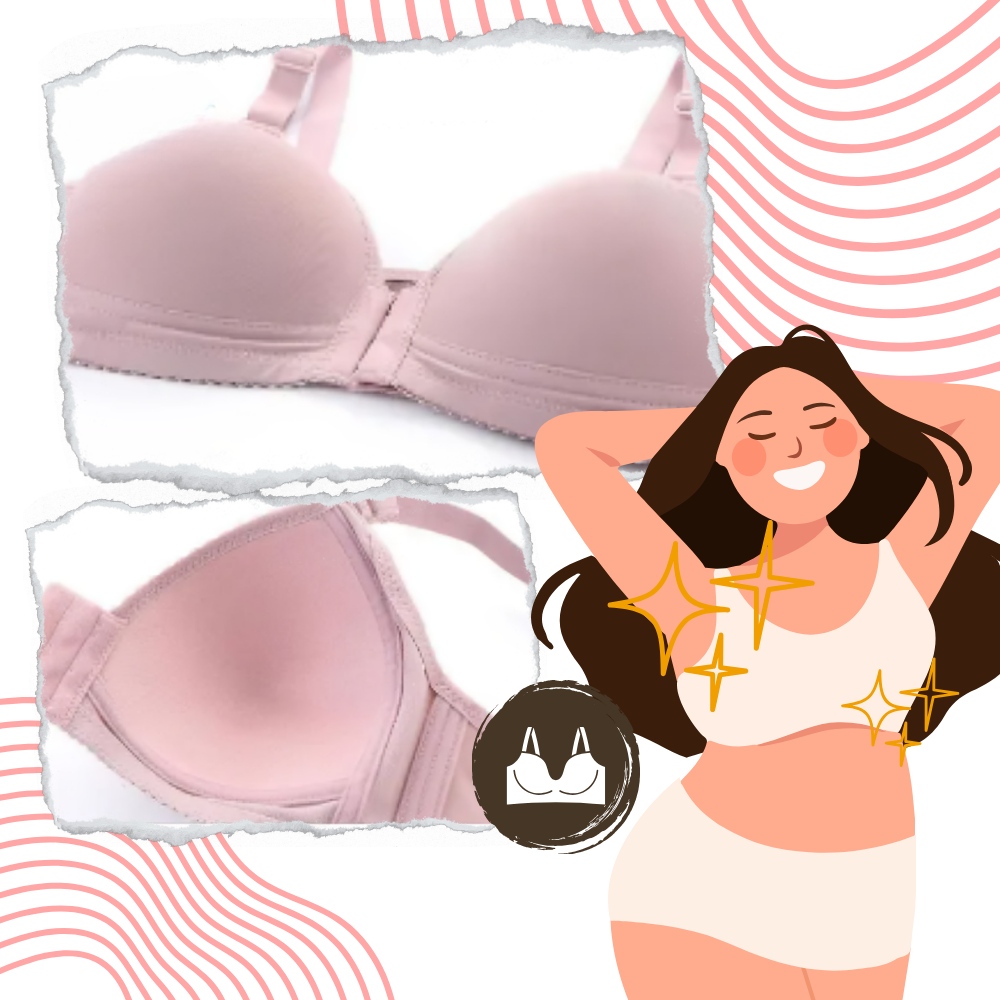 Wireless Plus Size Push Up Bra - Ozerty